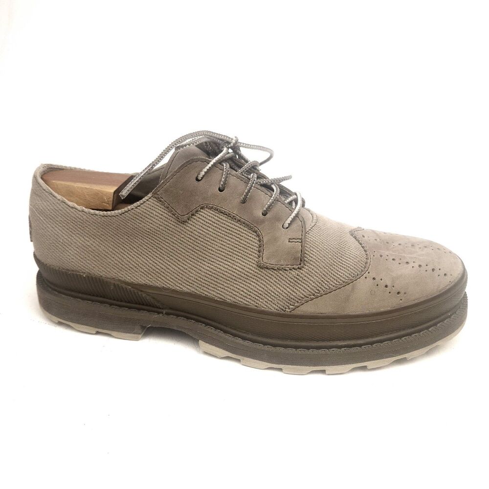 Sorel Madson Oxford Leather Wingtip Casual Shoes, Men's, Gray/Beige, 9
